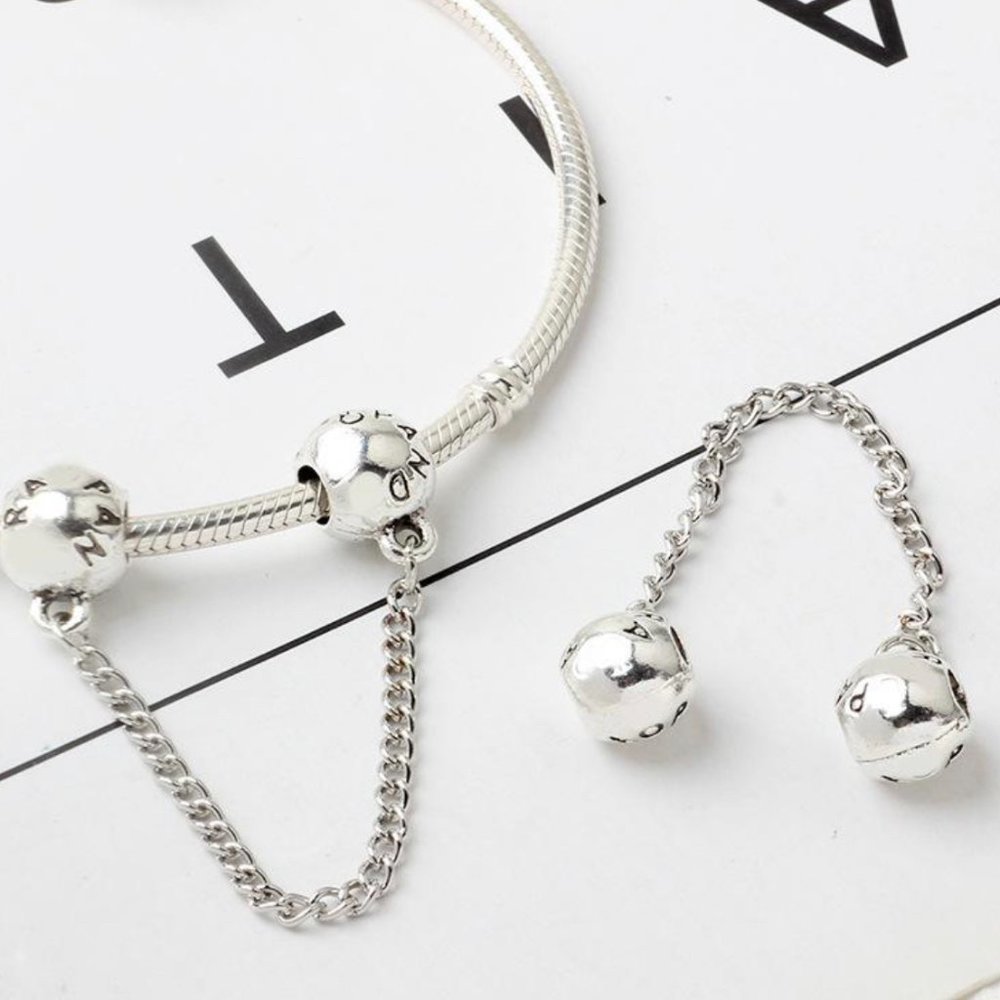 Safety Chain Charm Fit For Pandora